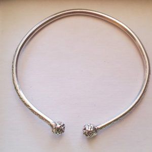 Sterling silver West Indies style bangle